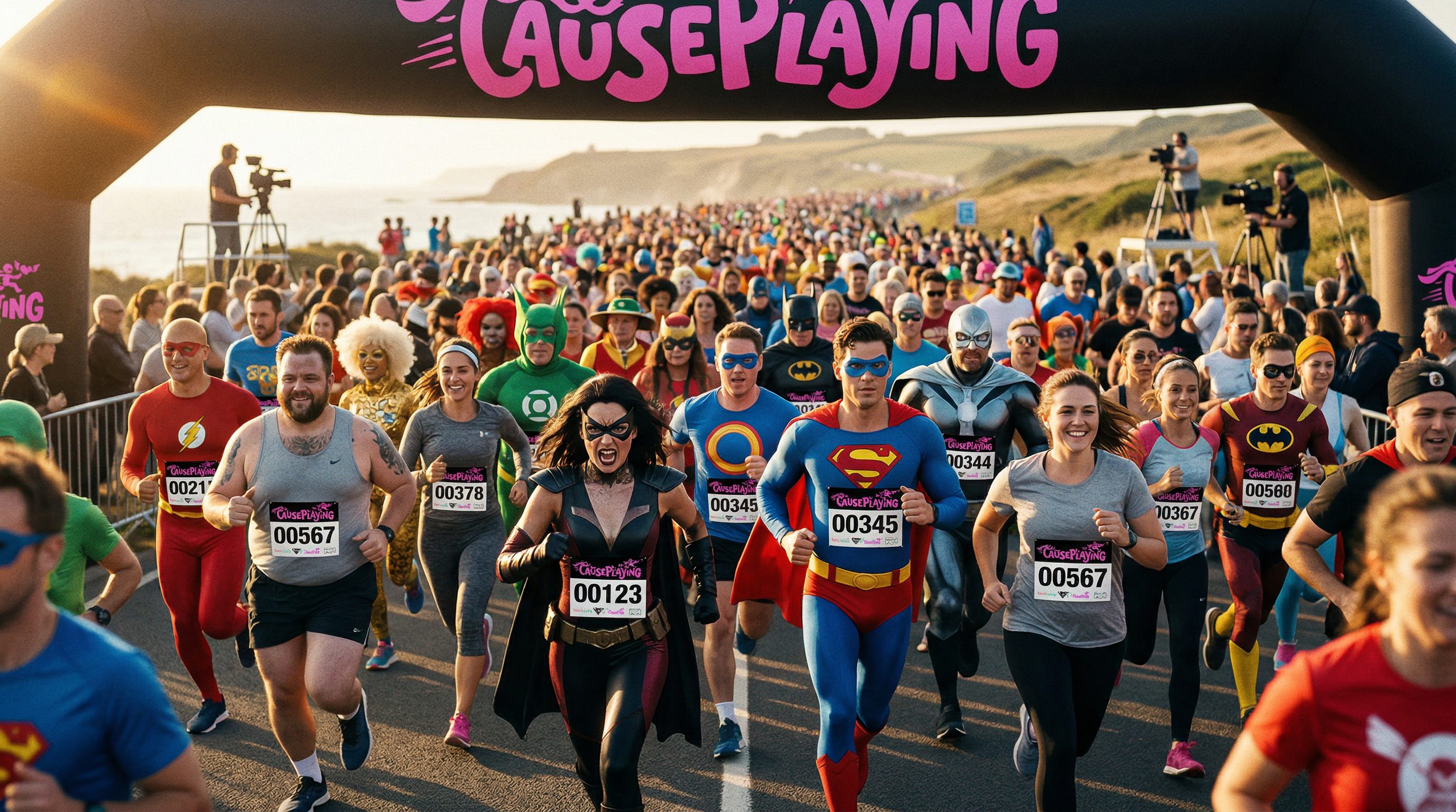 Causeplaying charity cosplay run